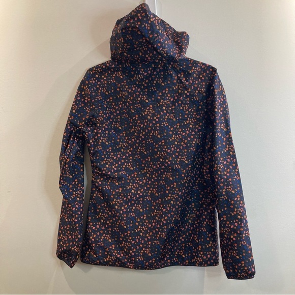 HERSCHEL Sz S Voyage Wind Ditzy Floral Hooded Pockets Zip Up Windbreaker  Jacket - Picture 5 of 10